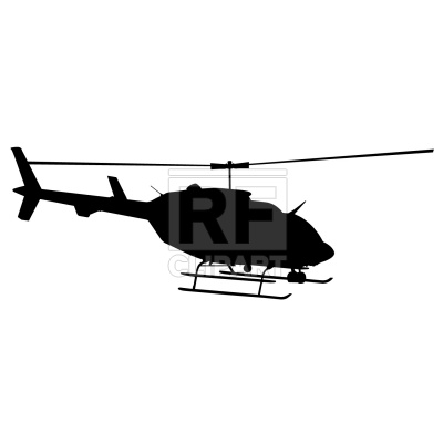 400x400 Helicopter Silhouette Royalty Free Vector Clip Art Image