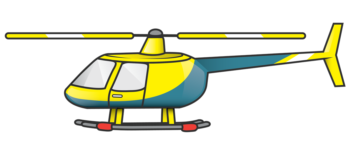 1200x516 Cartoon Clipart Helicopter
