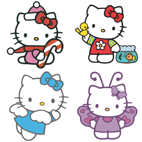 456x456 Hello Kitty Clip Art Vector Hello Kitty Graphics Image