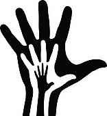 156x170 Clip Art Of Helping Hands. K5089759