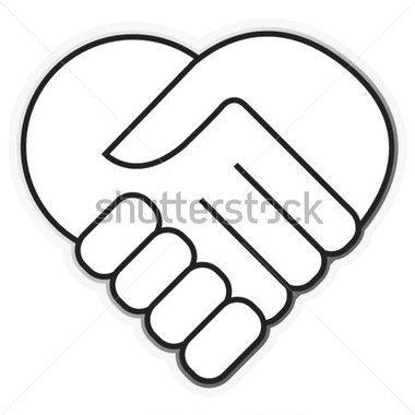 380x380 Friendship Hands Clipart