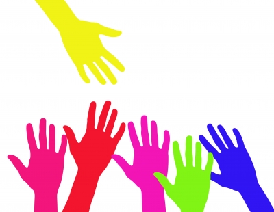 400x310 Helping Hands Clipart