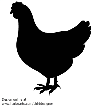 335x355 Hen Sitting In Nest Black Silhouette Clipart