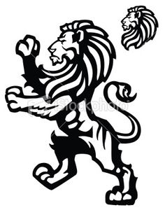 236x300 Heraldic Lions Lions, Tattoo And Tatting