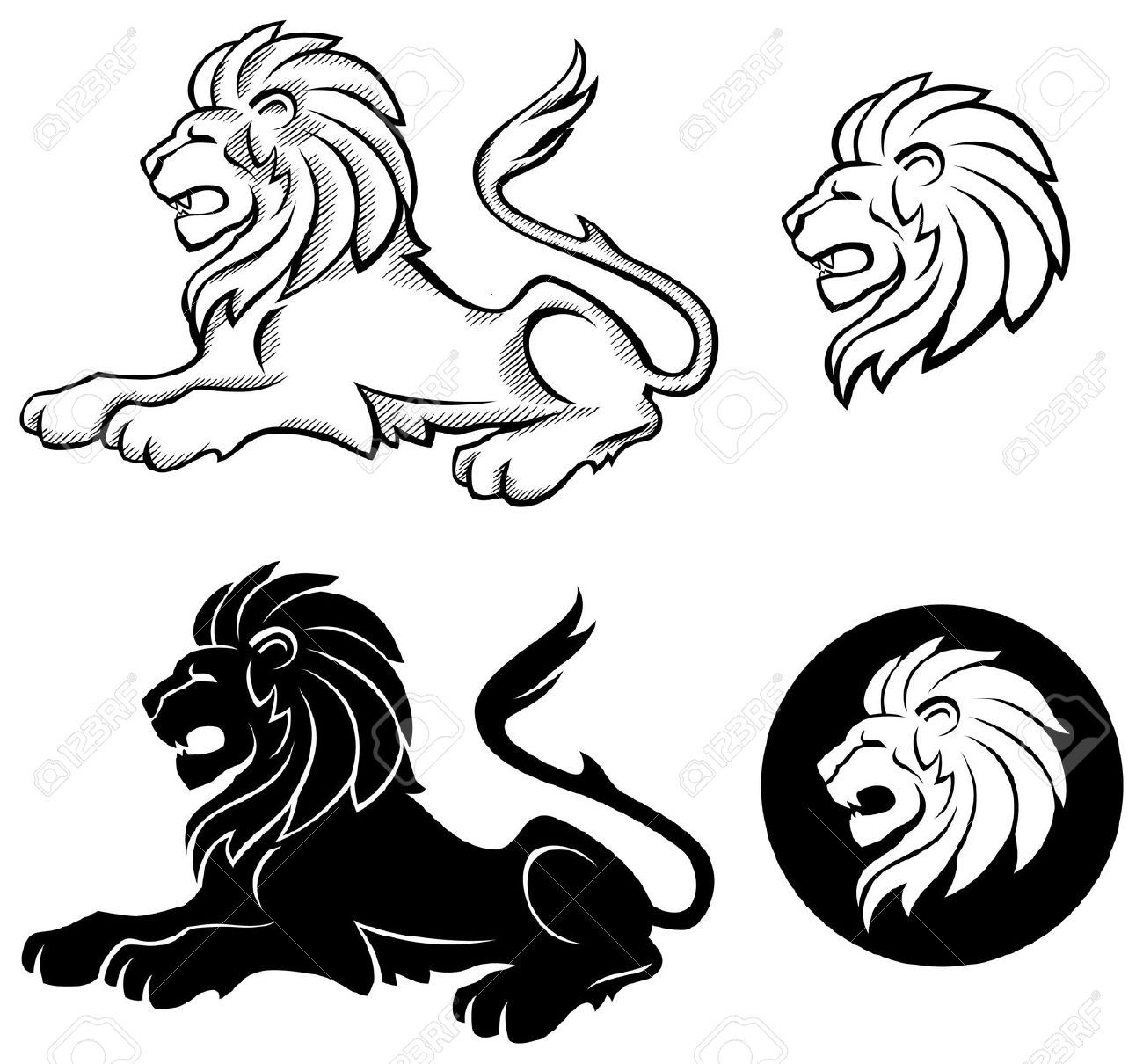 1300x1210 Lion Clipart Old English