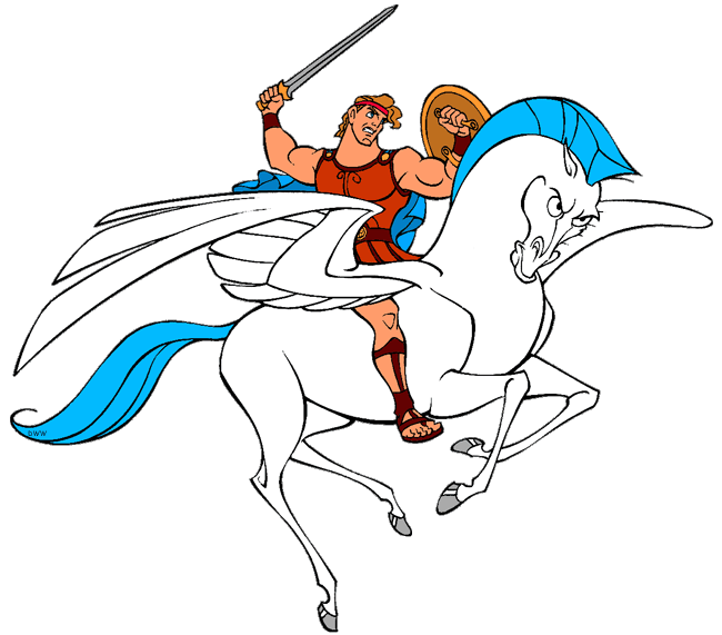 650x571 Hercules And Pegasus Clip Art Disney Clip Art Galore