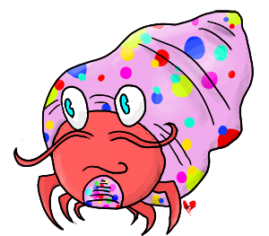300x263 Hermit Crab Clipart Sea Creature