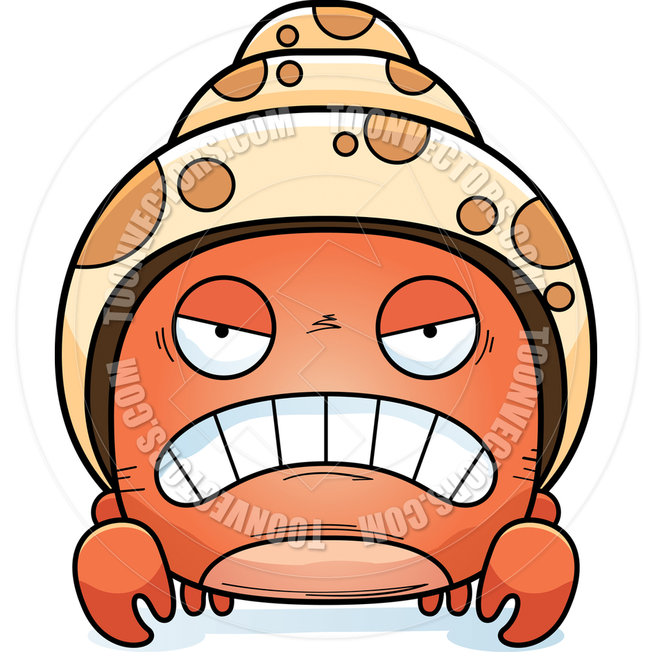 940x940 Cartoon Little Hermit Crab Angry By Cory Thoman Toon Vectors Eps