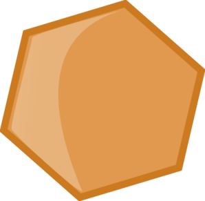298x291 Hexagon Ocre Clip Art