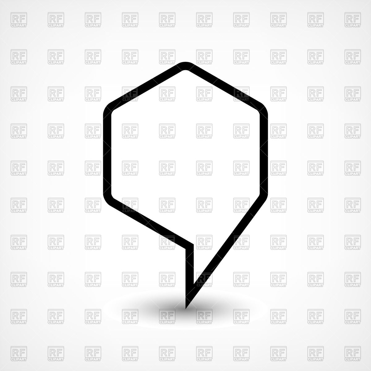 1200x1200 Hexagon Shaped Map Pin