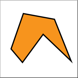 304x304 Clip Art Irregular Polygons Hexagon Color Unlabeled I Abcteach