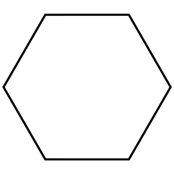 600x600 Polygon Clipart Hexagon