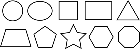 550x193 Clipart Free Shape