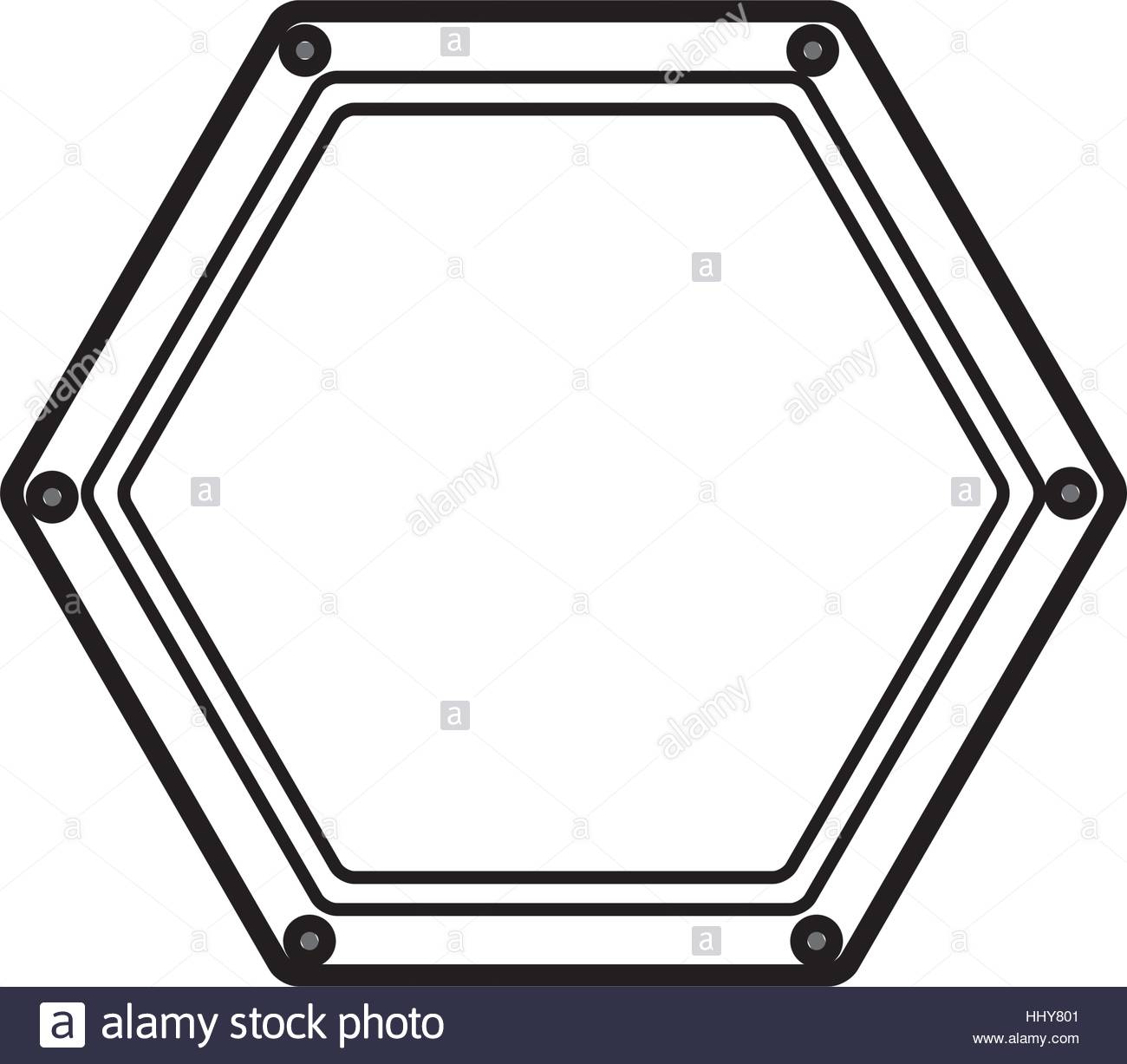 1300x1227 Silhouette Hexagon Shape Of Road Sign Vector Illustration Stock