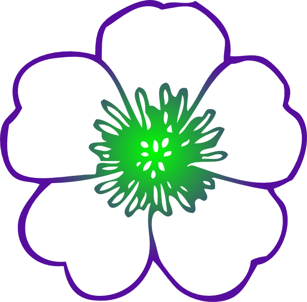 600x589 Purple Hibiscus Flower Clip Art