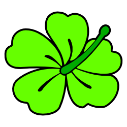 250x250 Light Green Hibiscus Flower Clip Art Free Borders And Clip Art