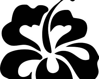 340x270 Hibiscus Wall Decal Etsy