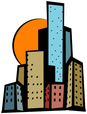 333x438 High Building Clipart