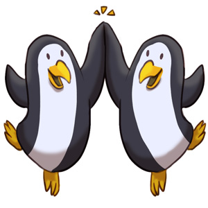 300x300 Five Clipart Penguin