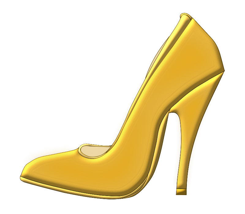 800x701 Free Golden High Heel Shoe Clip Art