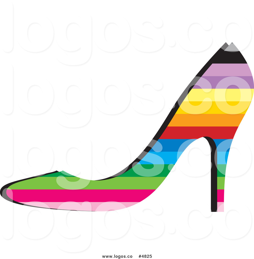 1024x1044 Royalty Free Vector Of A Rainbow High Heel Shoe Logo By Lal Perera