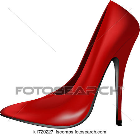 450x435 Clip Art Of Red High Heel Shoe K1720227