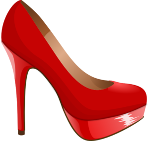 298x285 High Heel Silhouettes Clipart