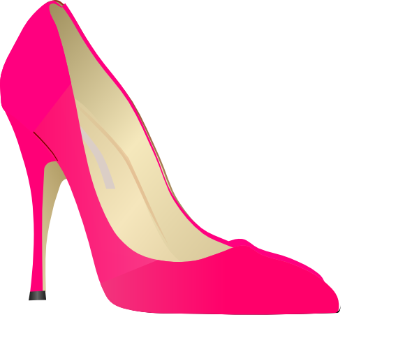 600x484 High Heel Silhouettes Clipart 2