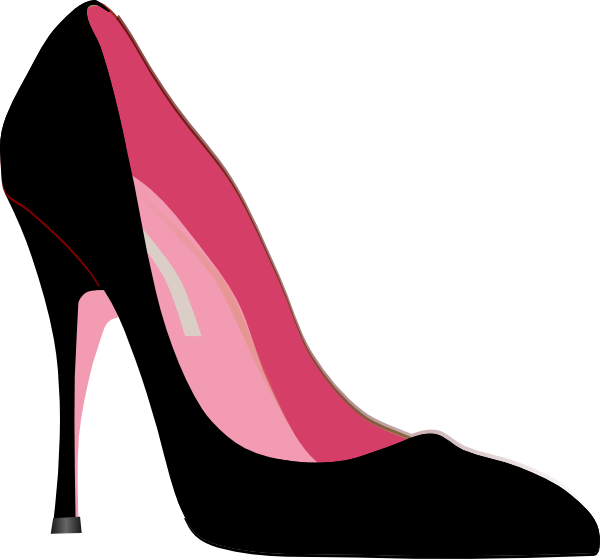600x559 Fashion Clipart High Heeled Shoe