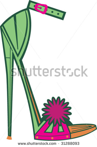 311x470 Funky High Heel Clipart