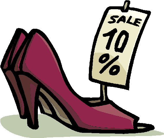 568x480 Purple High Heels Sale Clipart