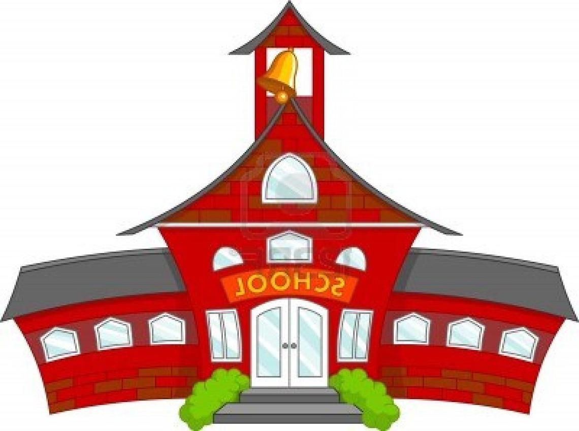 1140x849 Hd Cartoon High School Building Middle Clipart Image
