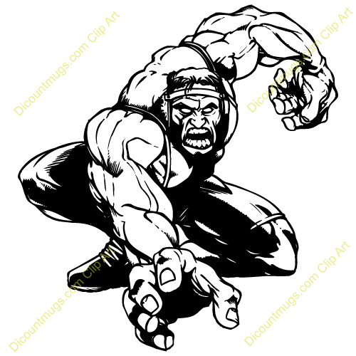500x500 Wrestler Clipart Ram