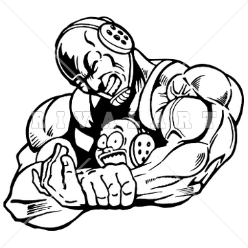 361x361 High School Wrestlers Clipart