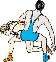 180x200 Wrestler Clipart High School Wrestling