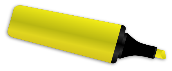 593x245 Marker Clipart Yellow