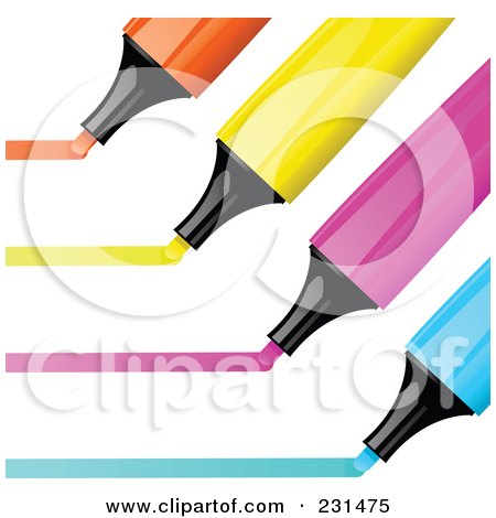 450x470 Royalty Free (Rf) Highlighter Clipart, Illustrations, Vector