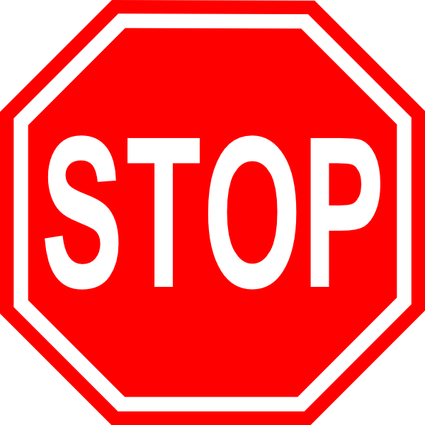 600x600 Free Road Sign Clipart Image
