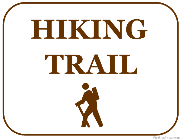 600x464 Hiking Trails Clipart