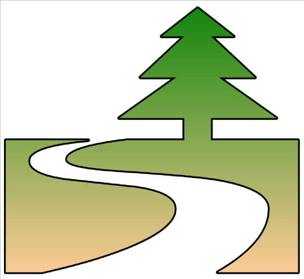 600x550 Nature Trail Cutout Clip Art