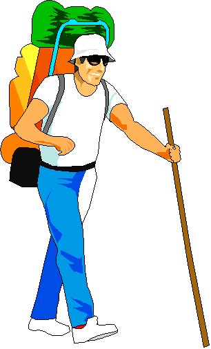 306x505 Hiker Clipart