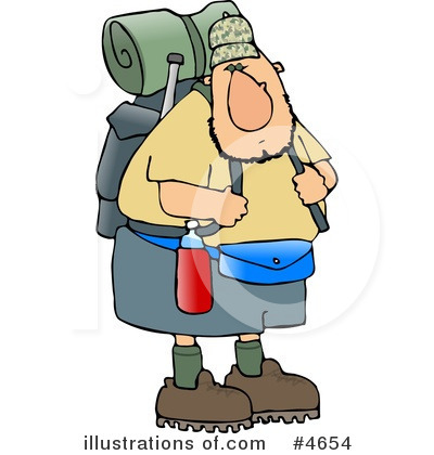 400x420 Hiking Clipart