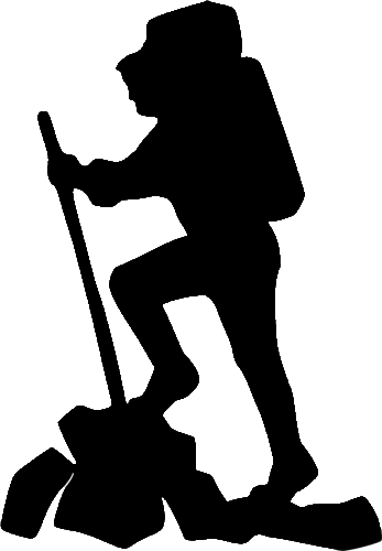347x500 Hiking Clipart Mountain Trekking