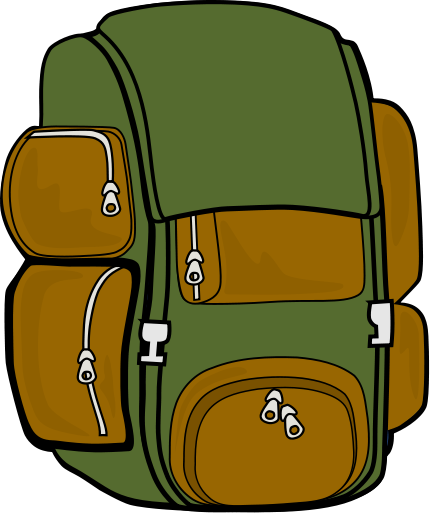 430x513 Hiking Backpack Clipart Clipart Panda