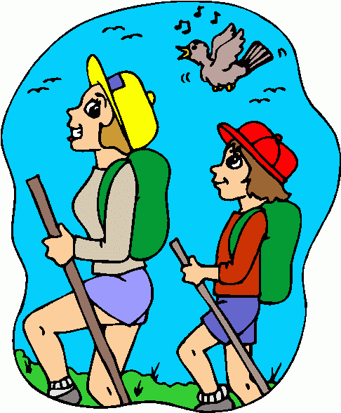 486x588 Free Hiking Clipart Image