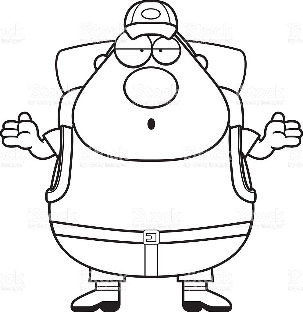 994x1024 Hiking Clipart Confused Patient