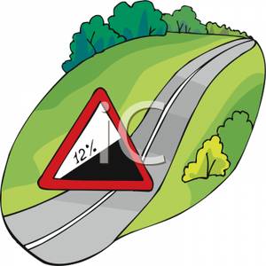 300x300 Hill Upwards Caution Sign