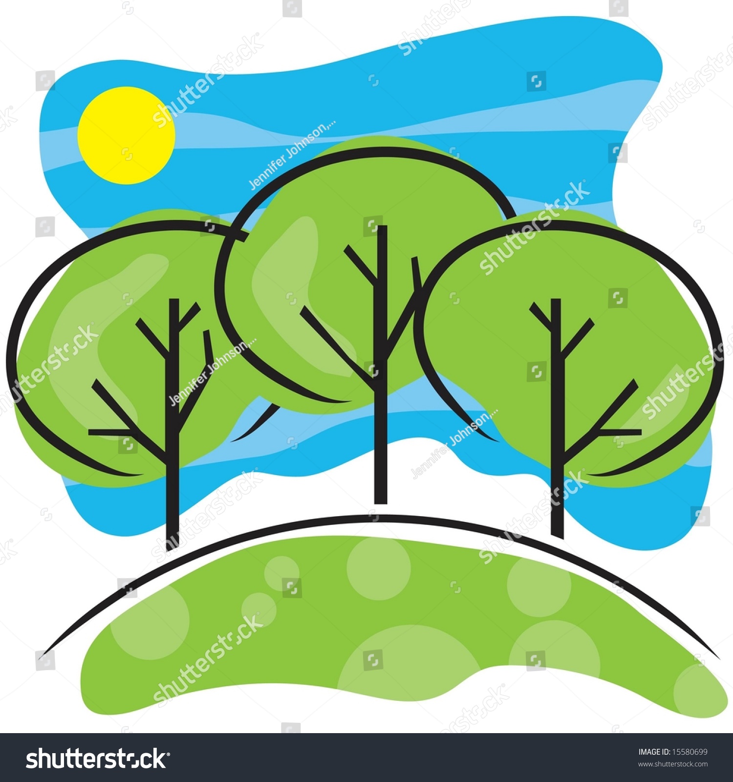 1500x1600 Hill Clipart Sunny Sky
