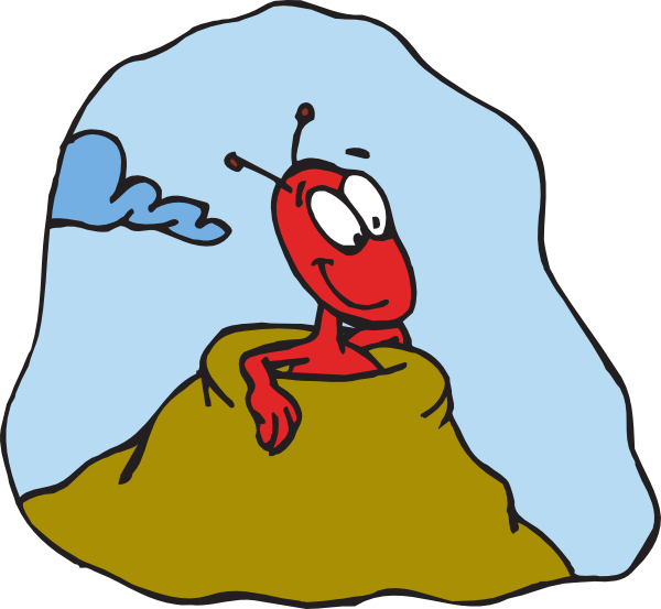 600x553 Ant In Hill Clip Art