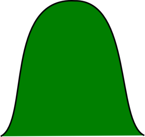 298x282 Simple Green Hill Clip Art